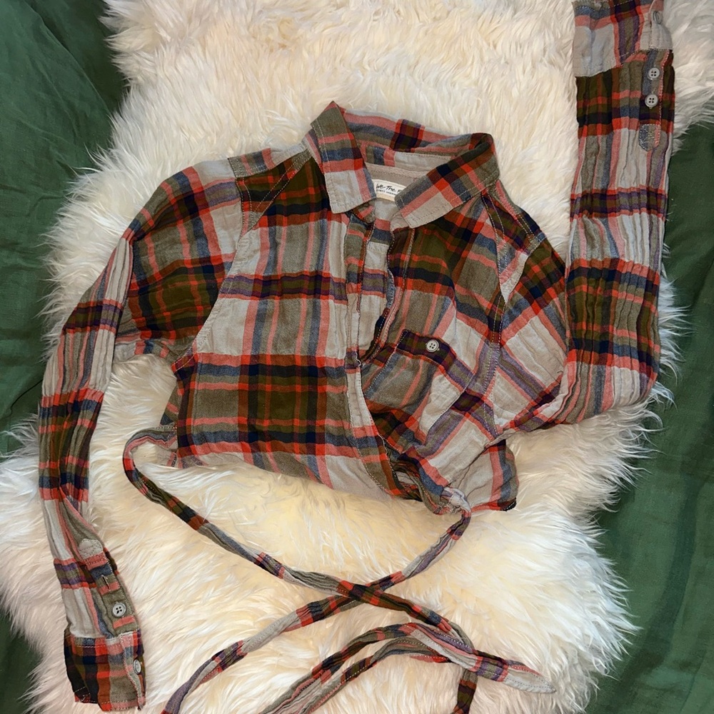 FP One WayPlaid Wrap Shirt